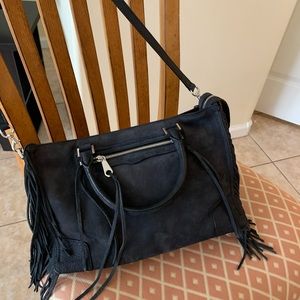Rebecca Minkoff nubuck Black satchel